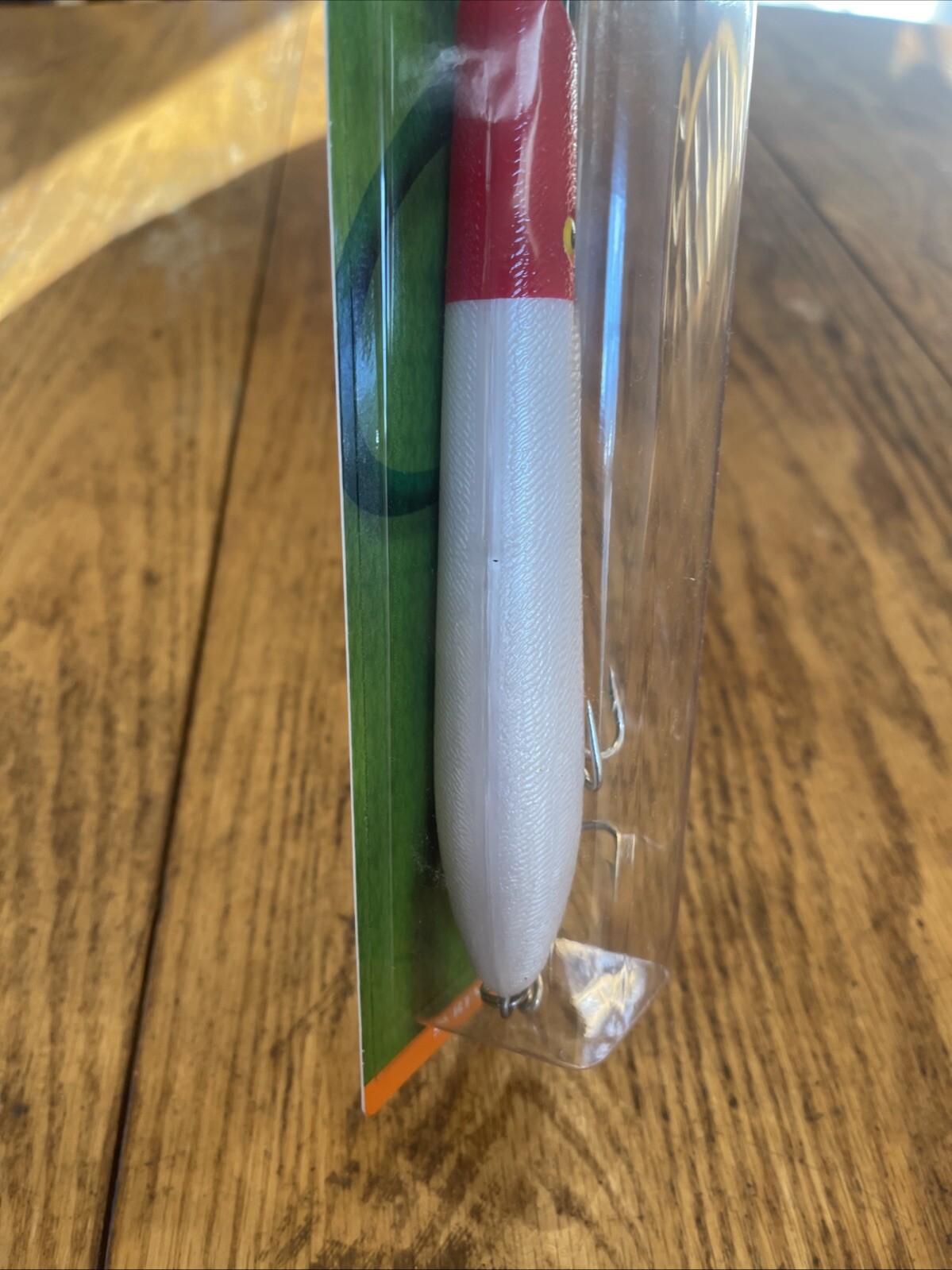 Cotton Cordell Pencil Popper Topwater Lure 7", 2 oz Pearl Red Head C8728