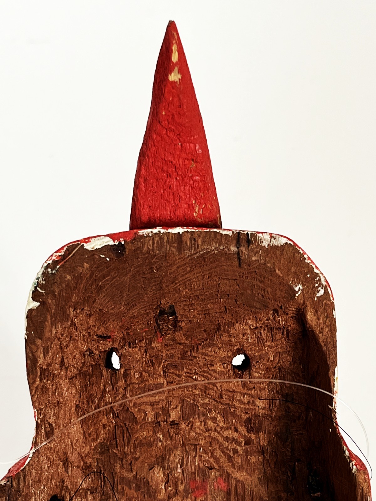 MAYO PASCOLA YAQUI FOLK ART ETHNOGRAPHIC CARVED WOOD OWL BIRD DANCE MASK SONORA