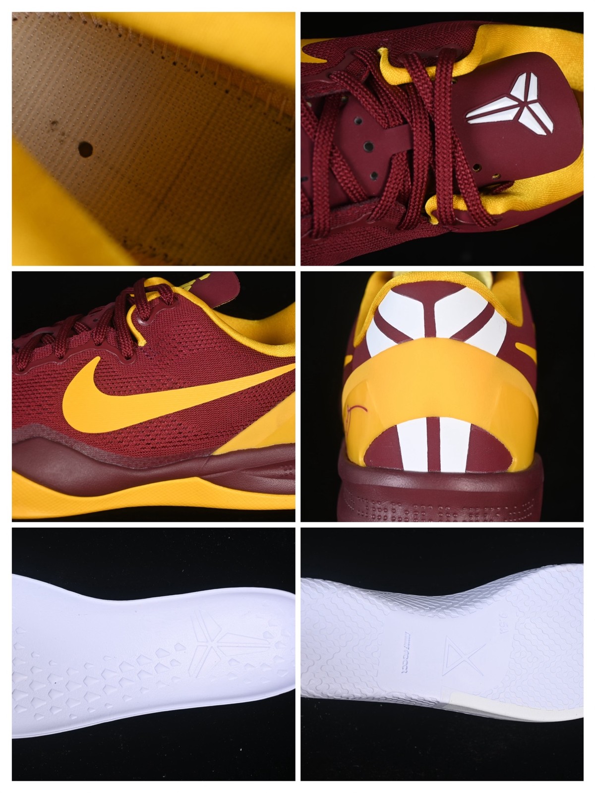 NK Kobe 8 Protro "USC Trojans" Men's Basketball Shoes - Red/Yellow HF7484-600