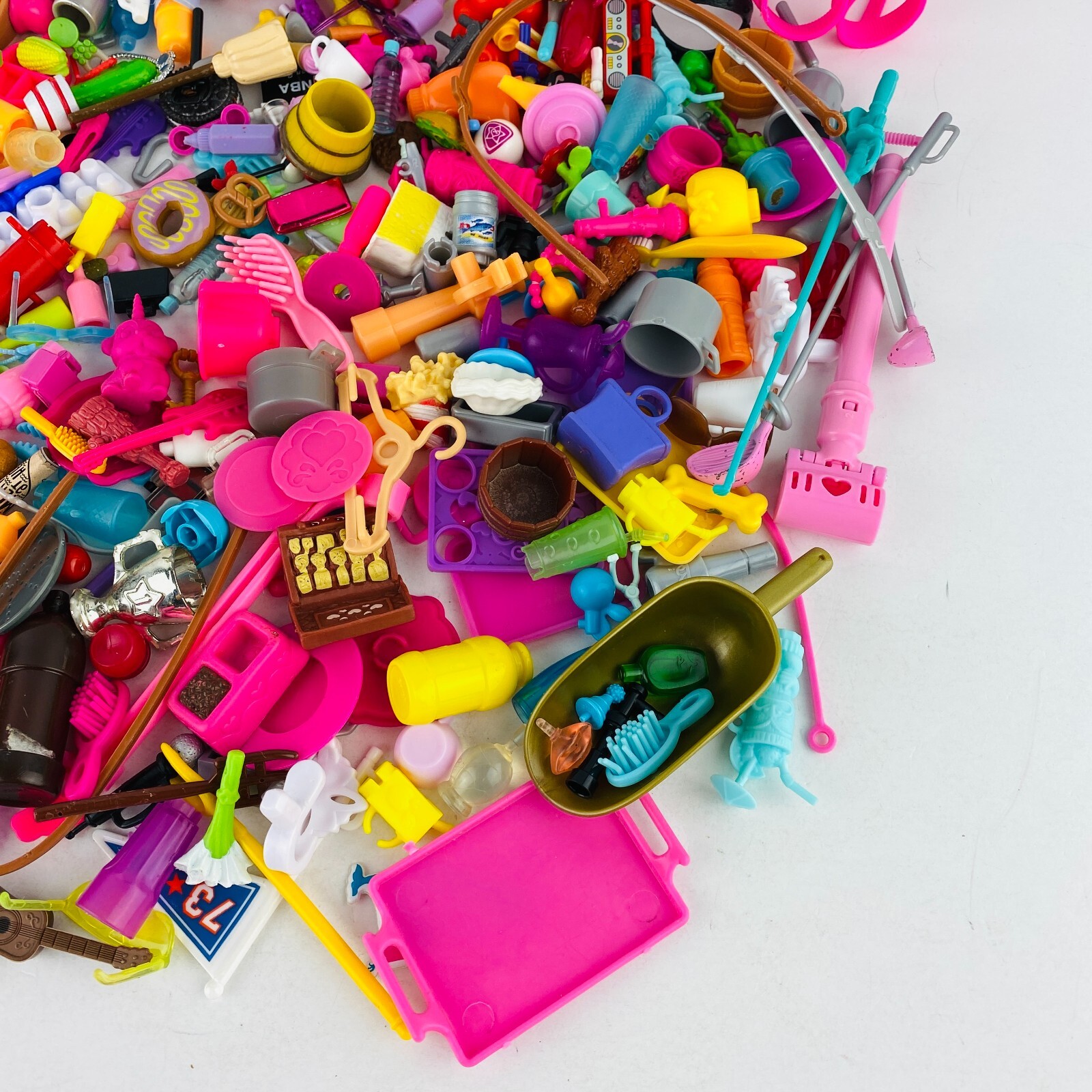 Barbie Barbies Large Lot Of Pretend Play Toys Dishes & Miscellaneous Accessories