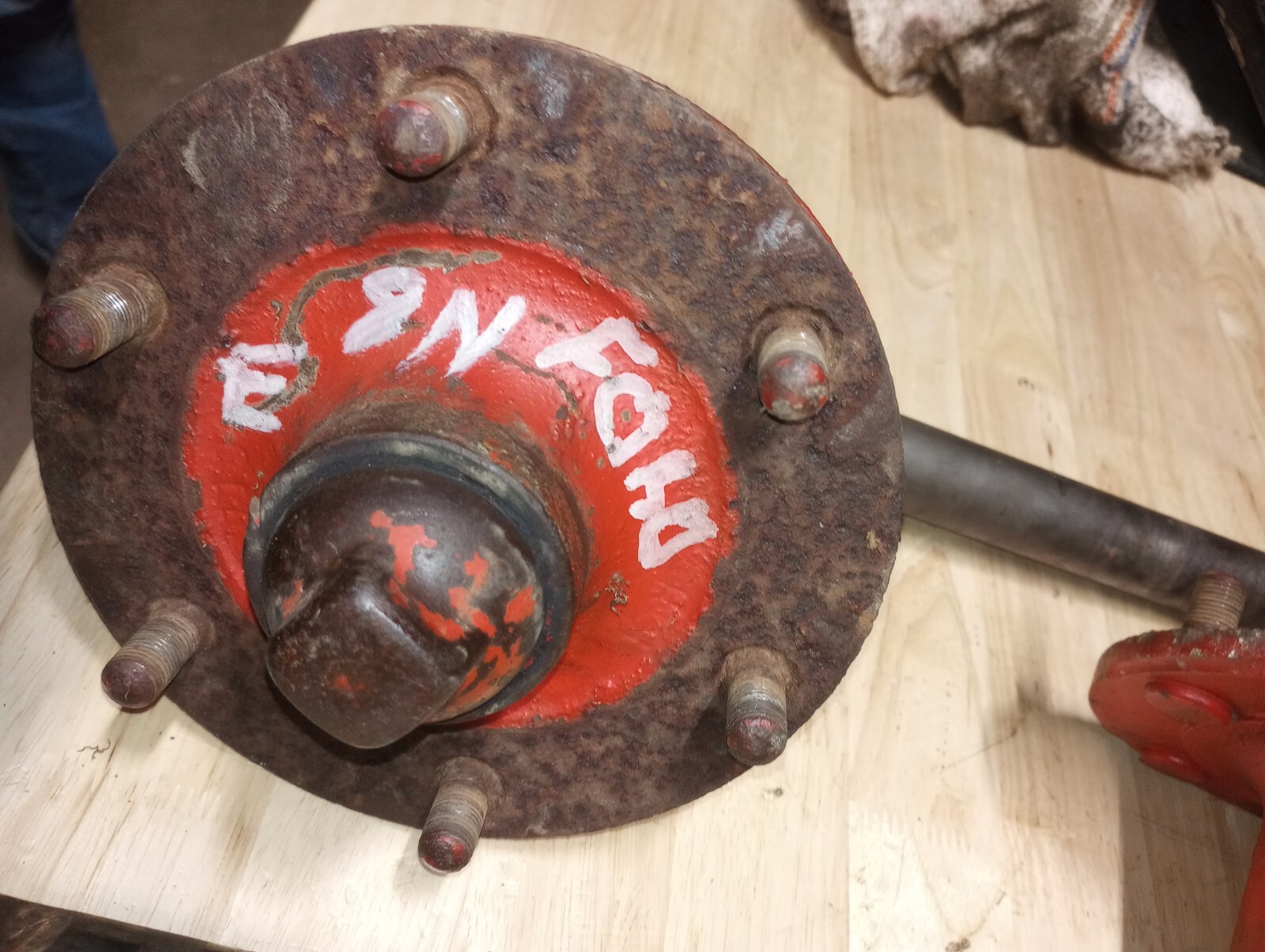 Ford 8n Front Drop Spindles W Hubs Right And Left Pair