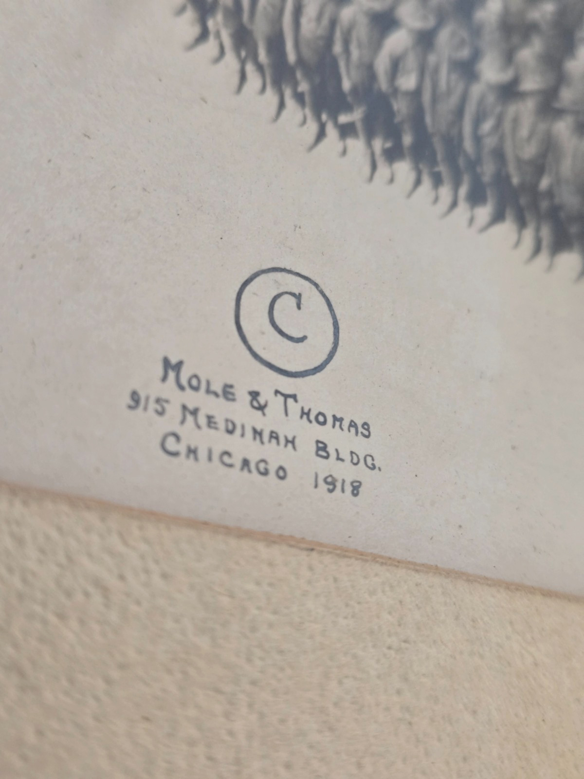 ORIGINAL 1918 Human Liberty Bell Camp Dix WWI Mole Thomas 25,000 Soldiers Photo