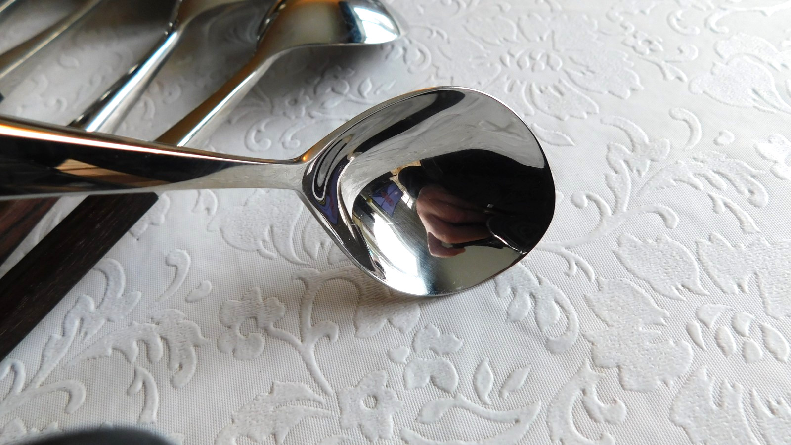 VINTAGE MID CENTURY LUNDTOFTE DENMARK TABLE SPOONS SIX - 6