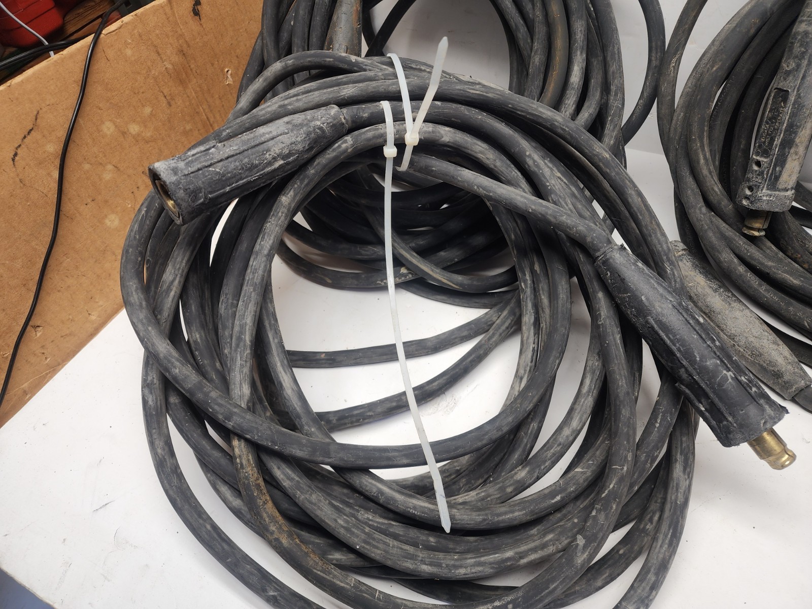 Toughflex 1/0 AWG Welding Lead W/ Lenco LC40 Male/ Female Connectors 50' Cable
