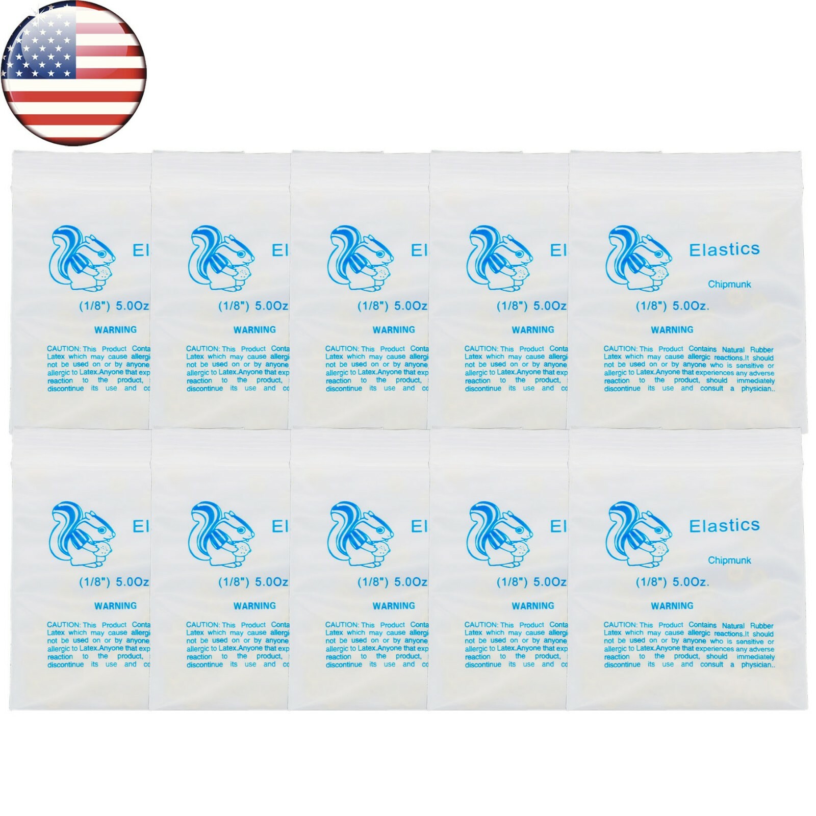 US Dental Orthodontic Rubber Bands Ortho Elastics Latex Braces 3.5,5.0,6.5 OZ