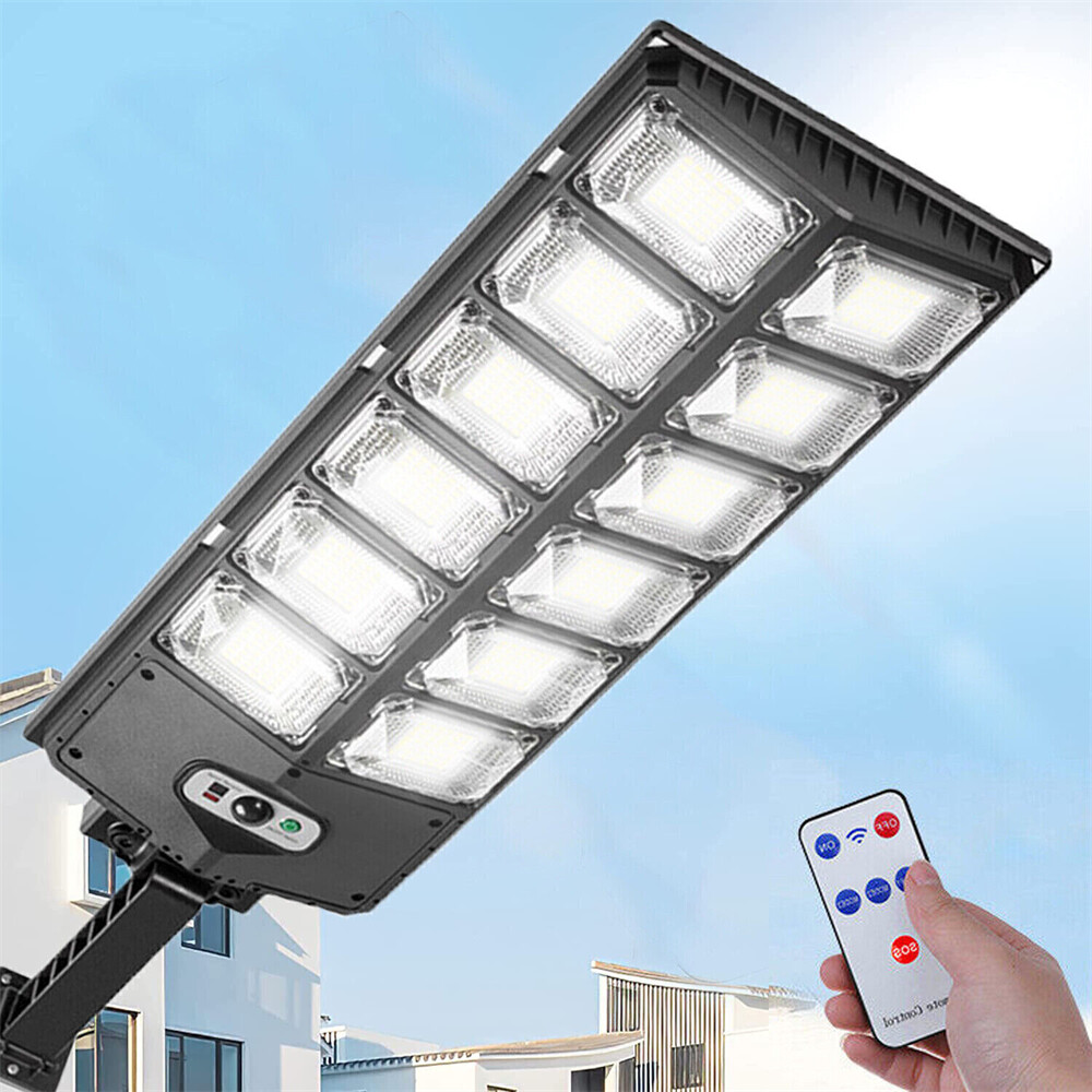 Commercial 1000000LM LED Outdoor Dusk to Dawn Solar Street Light Road Area Lamp