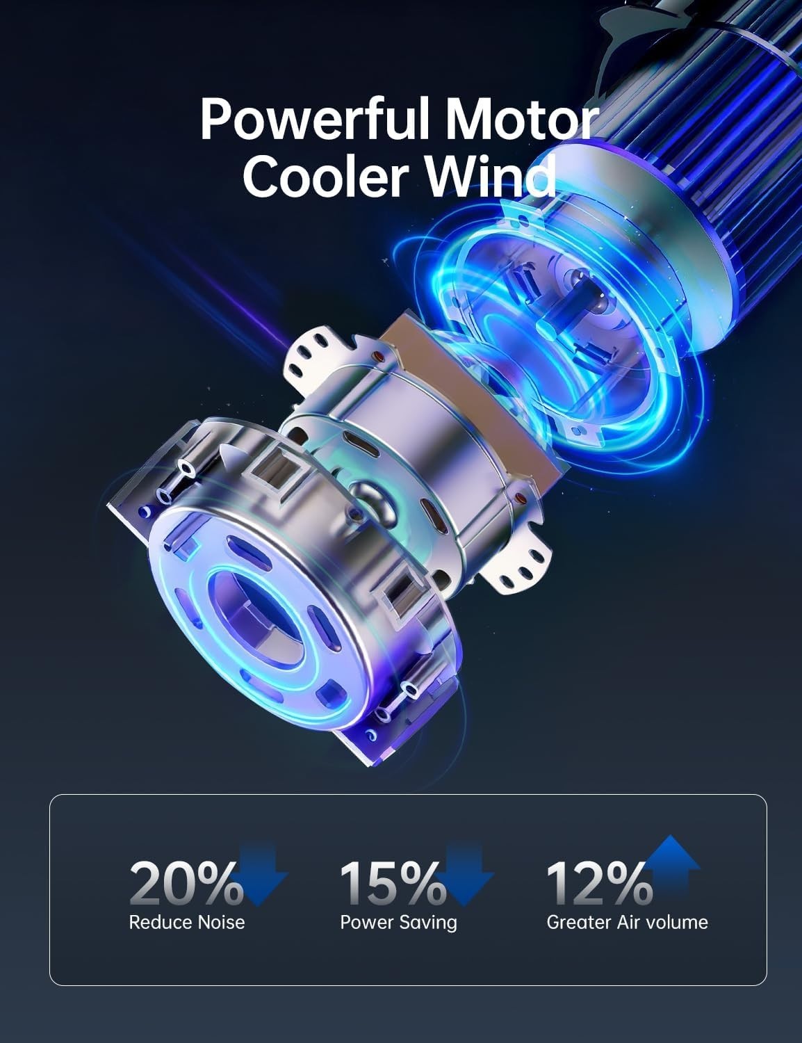 PHILODECO Tower Fan 40 Inch Bladeless Fan 80 ° Oscillating Fan Silent Remote New