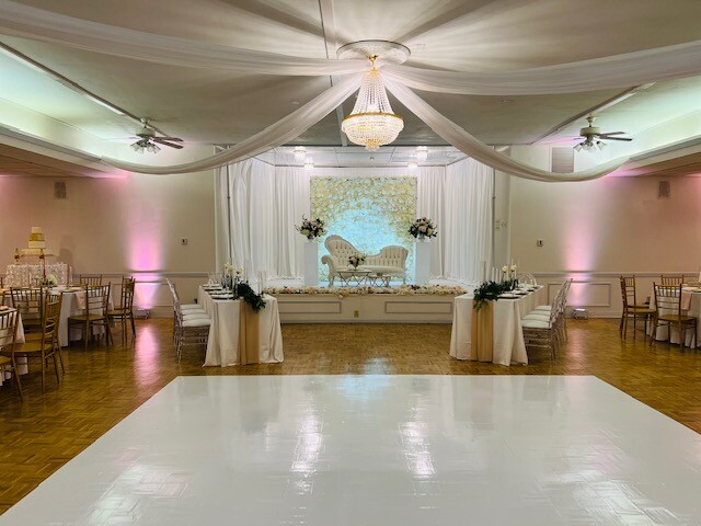 Wedding Dance Party Vinyl Floor Cover Gloss & Matte White & Black Decal Sticker