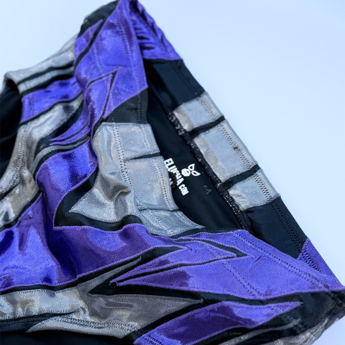 Pro Grade Custom Wrestling superior black purple gray wrestling gear tights