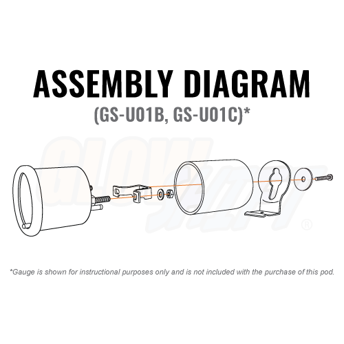 52mm Universal Single Chrome Gauge Pod