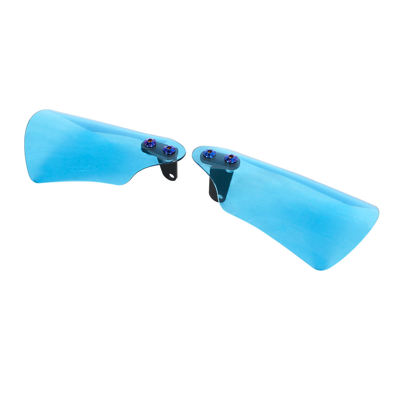 PMMA Lake Blue Acrylic Hand Grips Guard Protector Windshield For Harley Touring