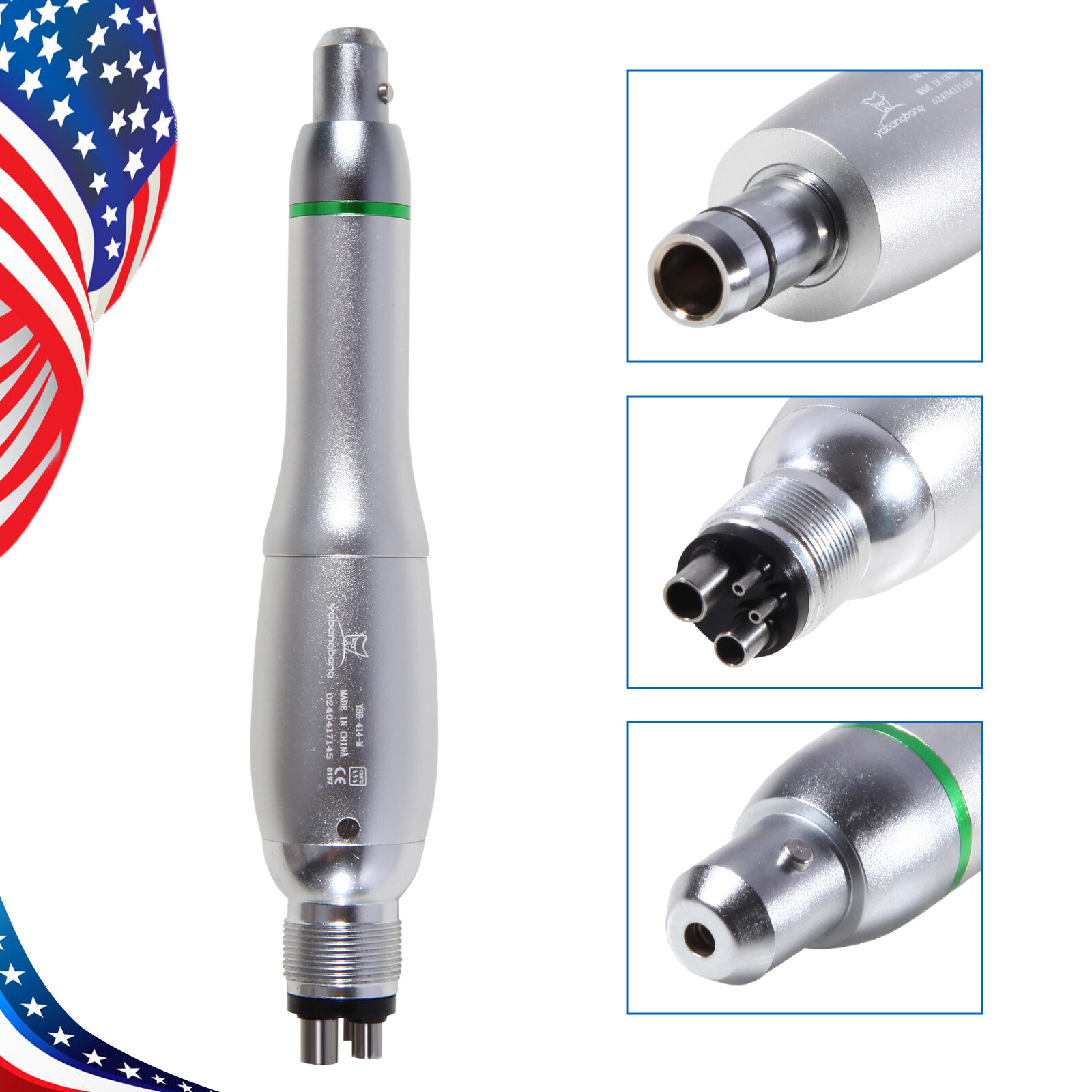 360° Swivel Dental Hygiene Prophy Handpiece Air Motor 4 Holes 4:1 Nose cone
