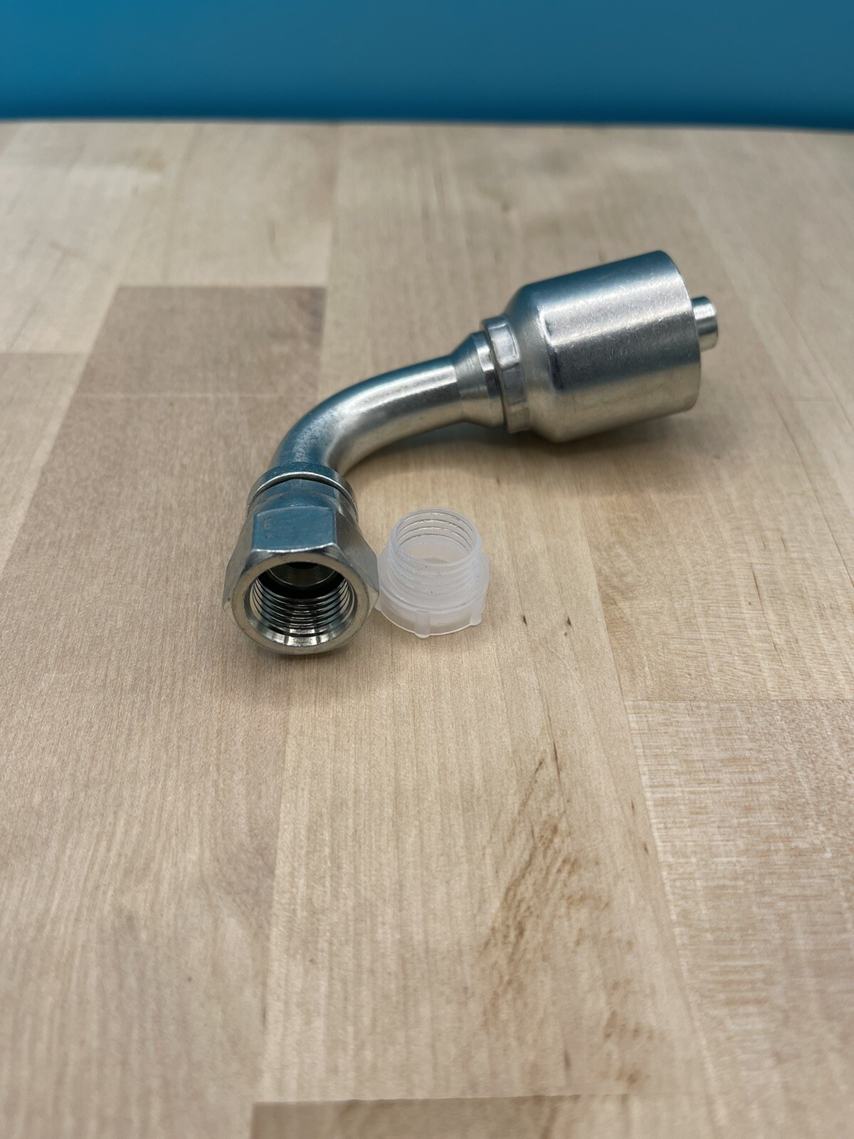 10 Parker Style 13943-6-6 Hydraulic Hose Crimp Fittings 3/8” Hose X 3/8” FJIC 90