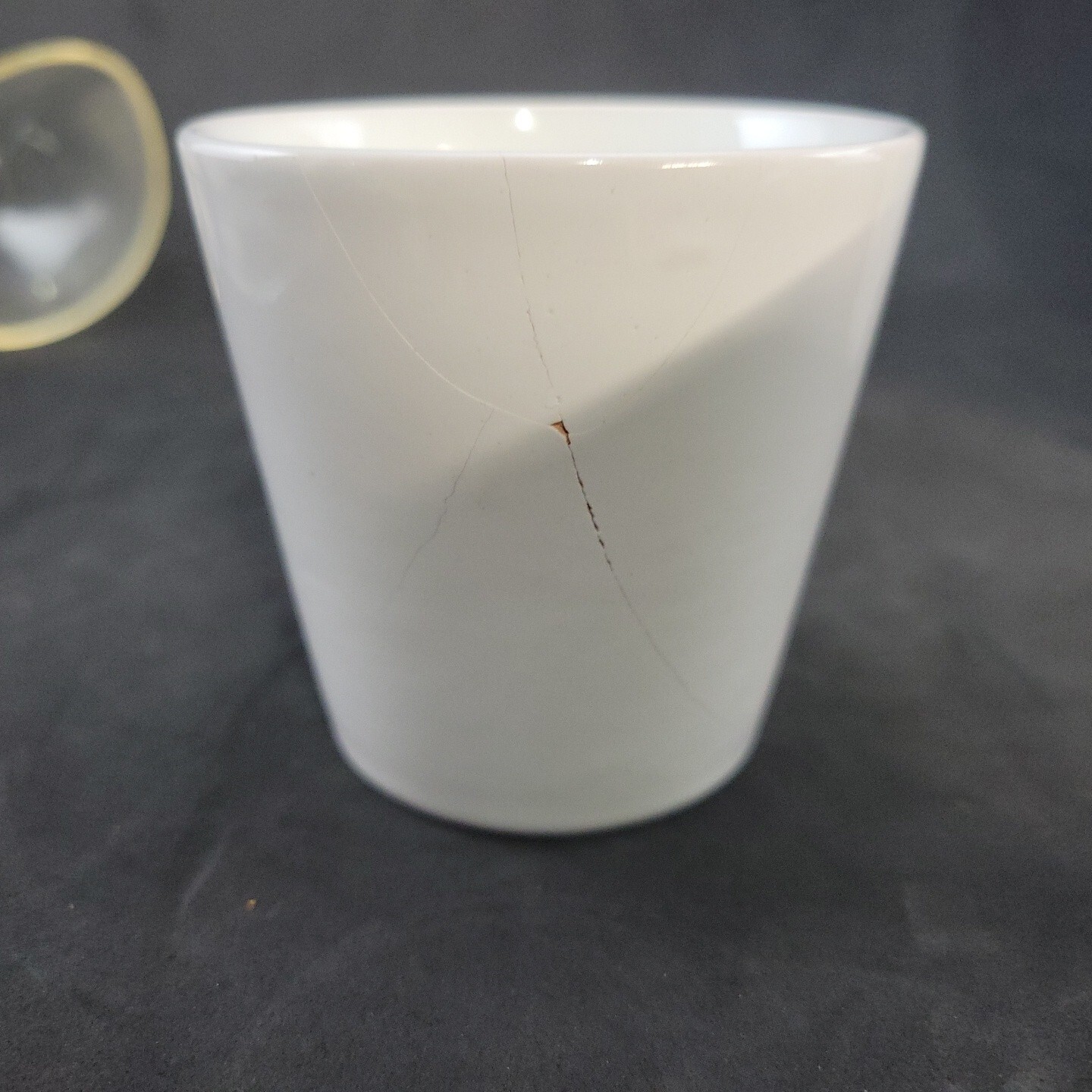 Buckeberg Punch Set Ceramic with Teak Lid and Plastic Ladle Modern