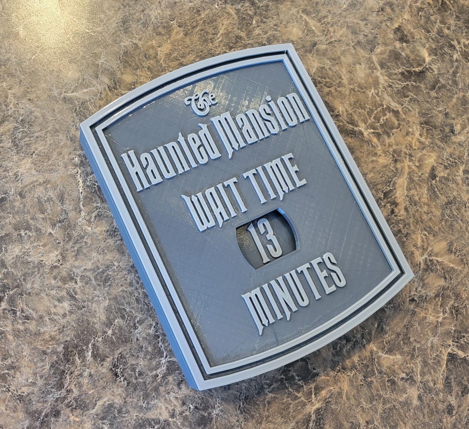 10 x 8 inches Haunted Mansion Wait Time Sign Plaque Replica - Disney World