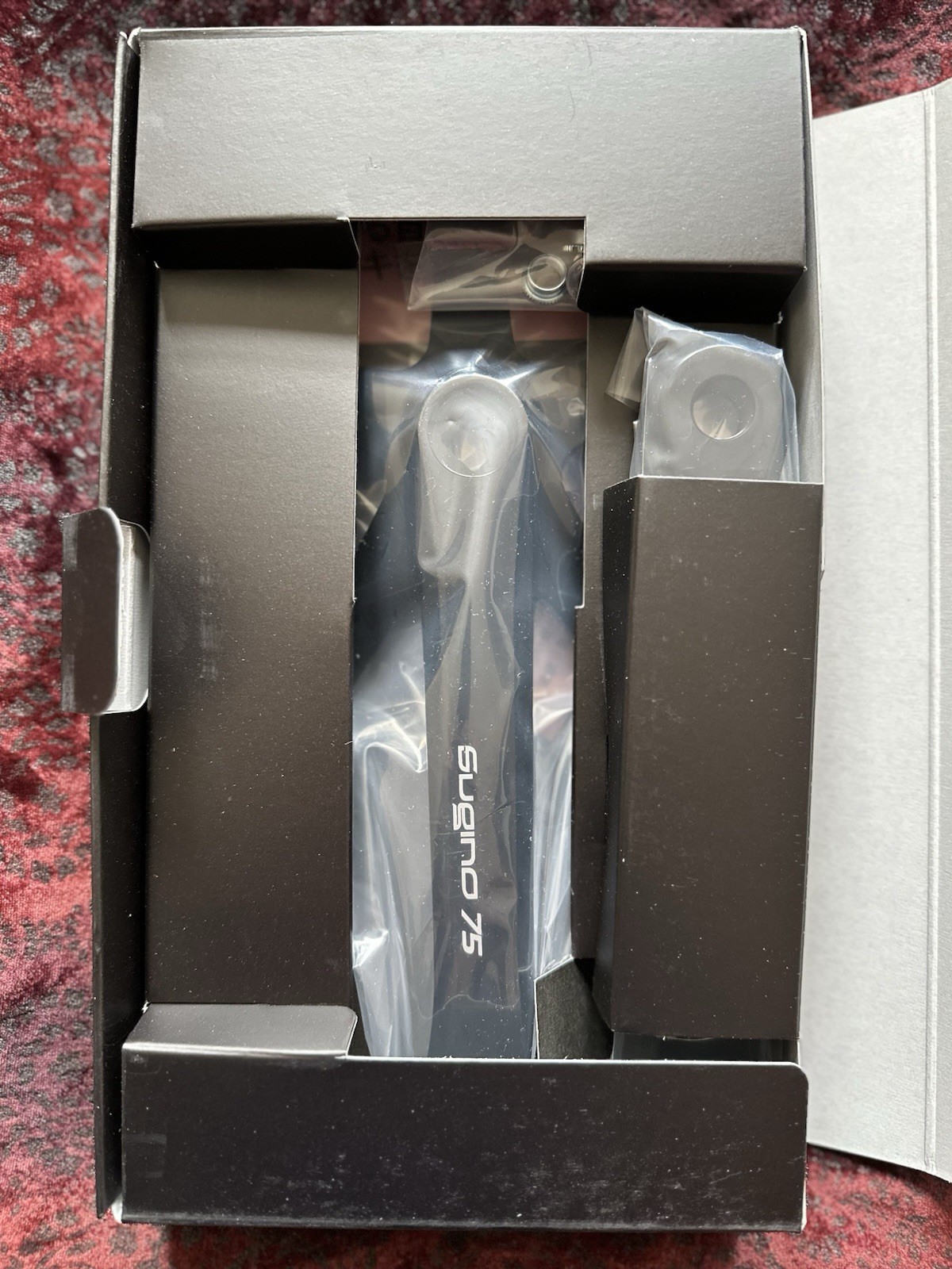 NIB Sugino SG75 Crankset 165mm 144bcd w/ Chainring Bolts Black *Track* NJS