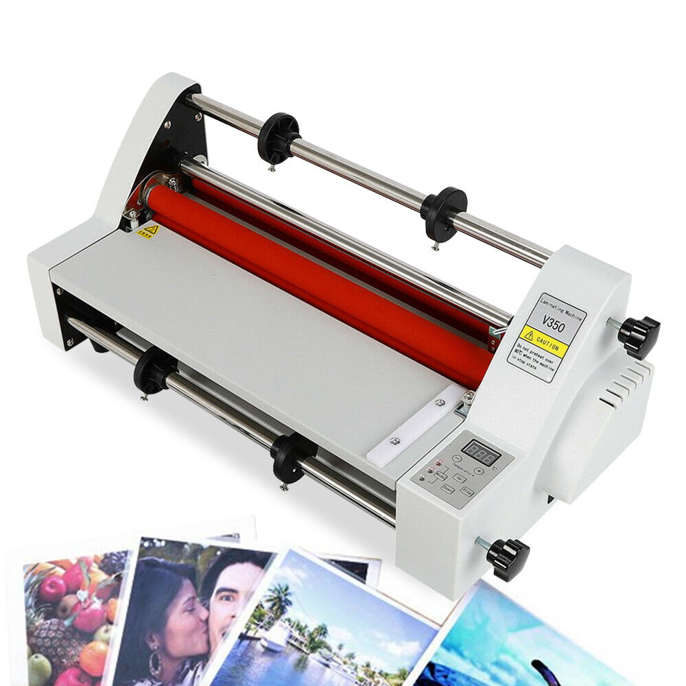Hot Cold Roll Laminator Single + Dual Sided Digital Display Laminating Machine