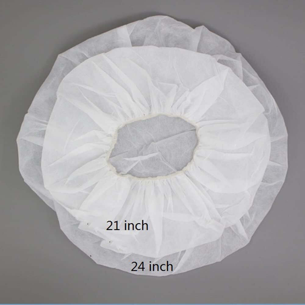 Pack of 100 Disposable Hair Nets Bouffant Caps 24 inch Food Service