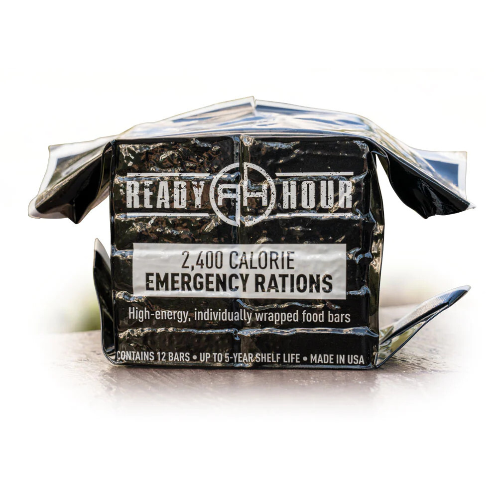 Emergency Food Ration 12 Bar pack 2,400 Total Calories 5 Year Shelf Life