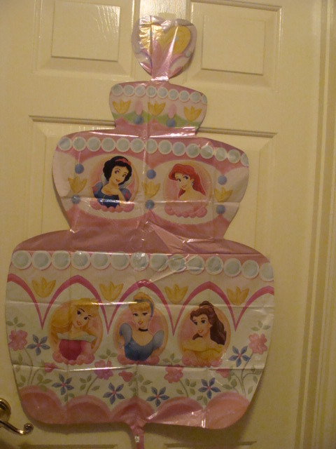 PRINCESS CAKE 28" MYLAR BALLOON PARTY SUPPLIES