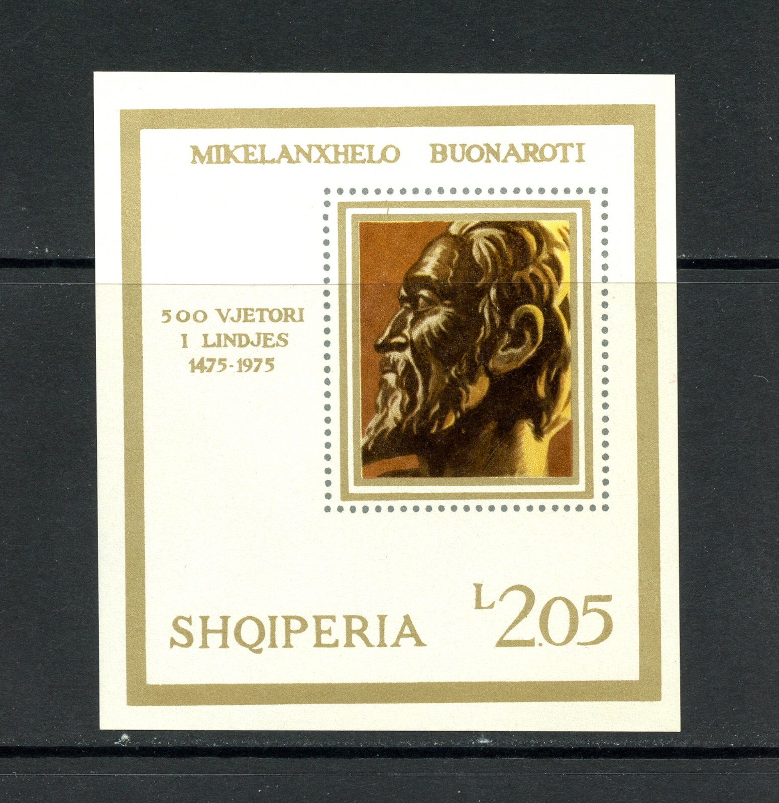 M978   Albania  1975    art  Michelangelo    sheet          MNH