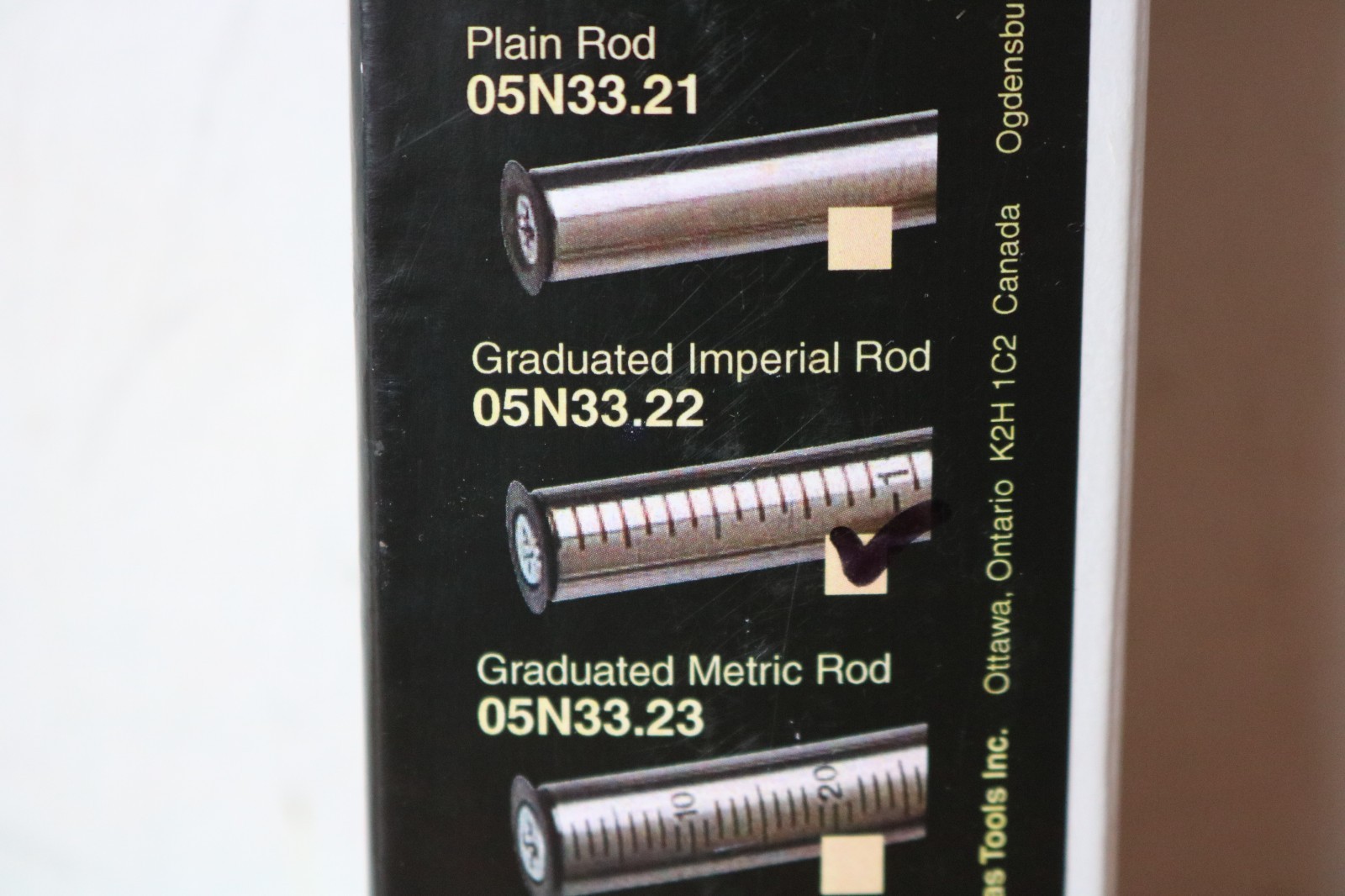 Veritas Standard Wheel Marking Gauge, Graduated Imperial Rod 05N33.22