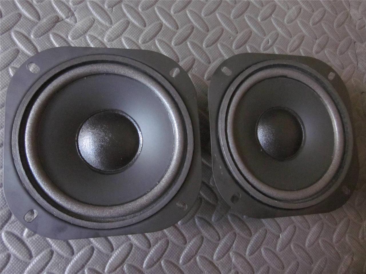 NEW (2) 5.25"  Woofer Speakers five inch 5-1/4" 8ohm Square Frame Midbass PAIR