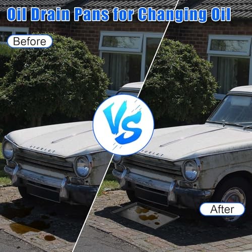 Extra Large Oil Drip Pan, 35.4 x 24 x 1.in Oil Change Drain Pan, 6 Pack 6