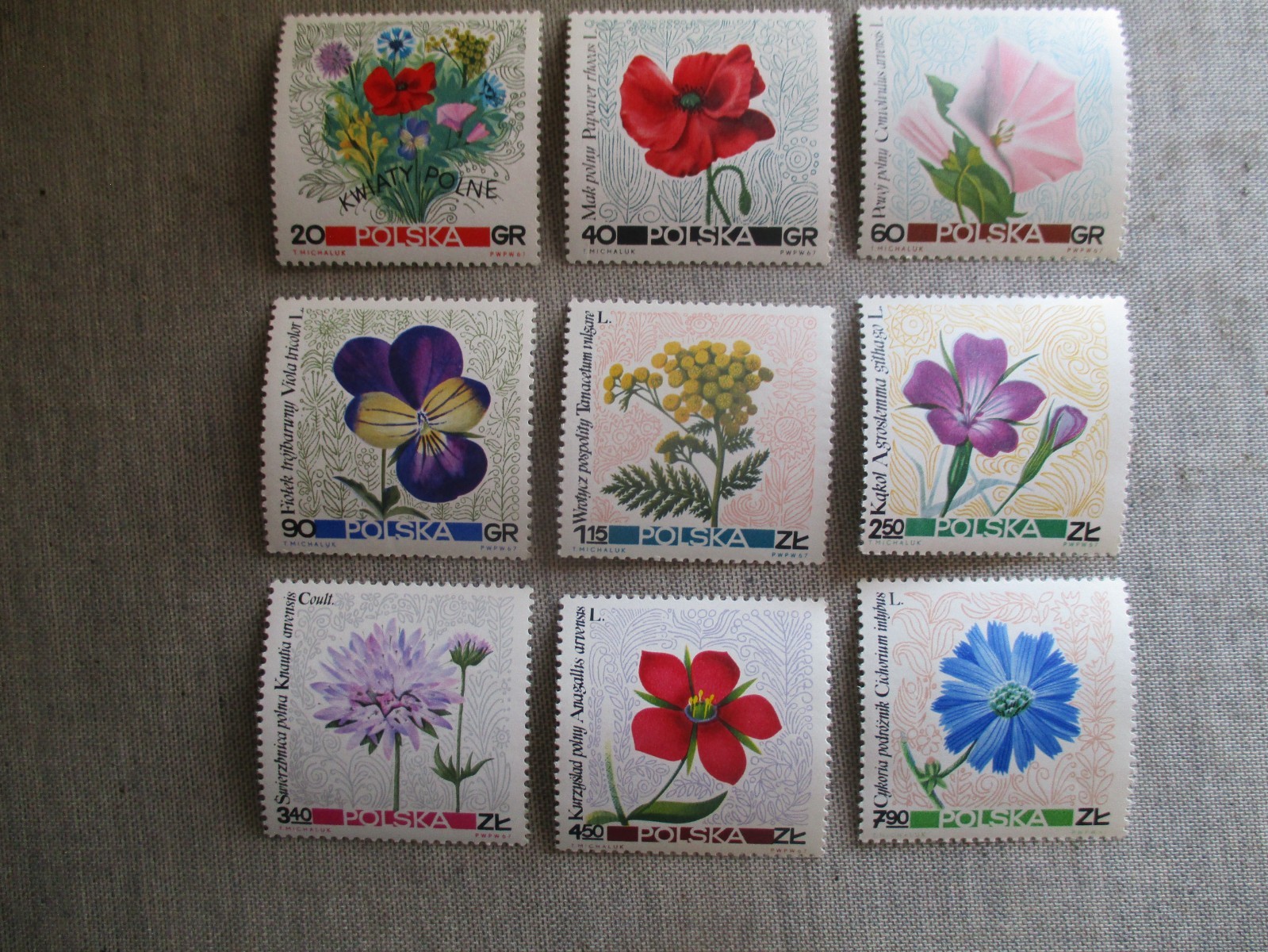 Poland, Scott# 1522-1530, MNH