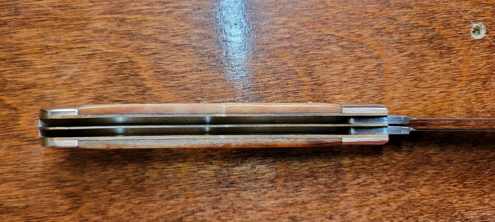 Boker 2525 White Lightning Limited Ed Trapper Pocket Knife with Box Germany