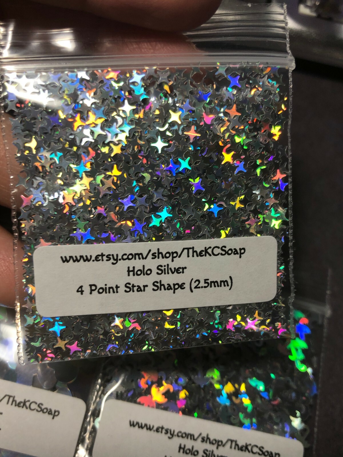 Solvent Resistant Holo Shape Glitter You Choose Color Nail Art Acrylic Gel Body