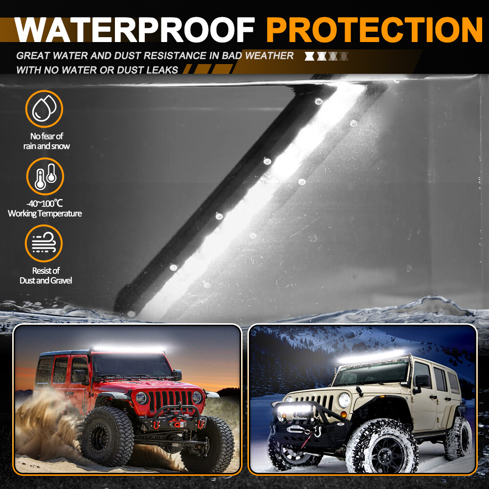 For 2017-25 Can-am Maverick X3 Curved 50'' LED Light Bar Roof Bracket + 4" Pods