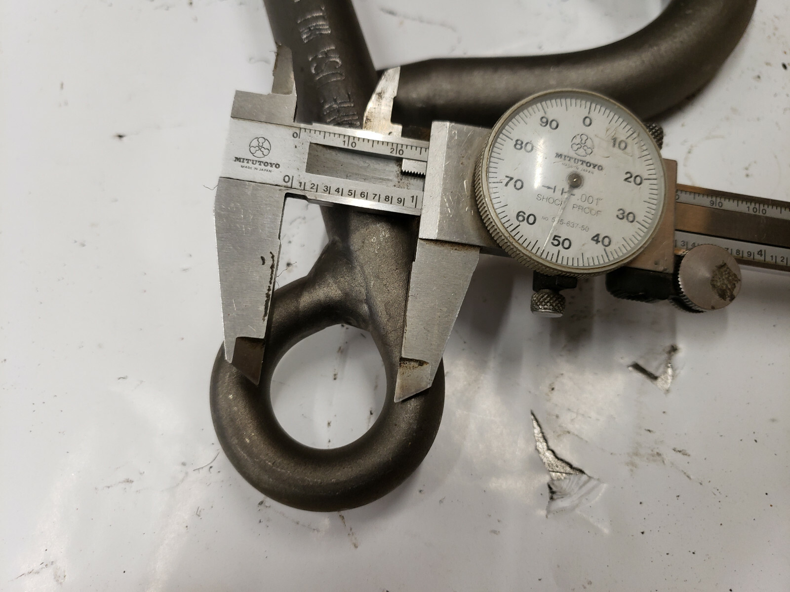 LMHE JC8601 2000 lb Steel Foundry lifting J-Hook 7/8" . x 8-1/2" MADE IN USA