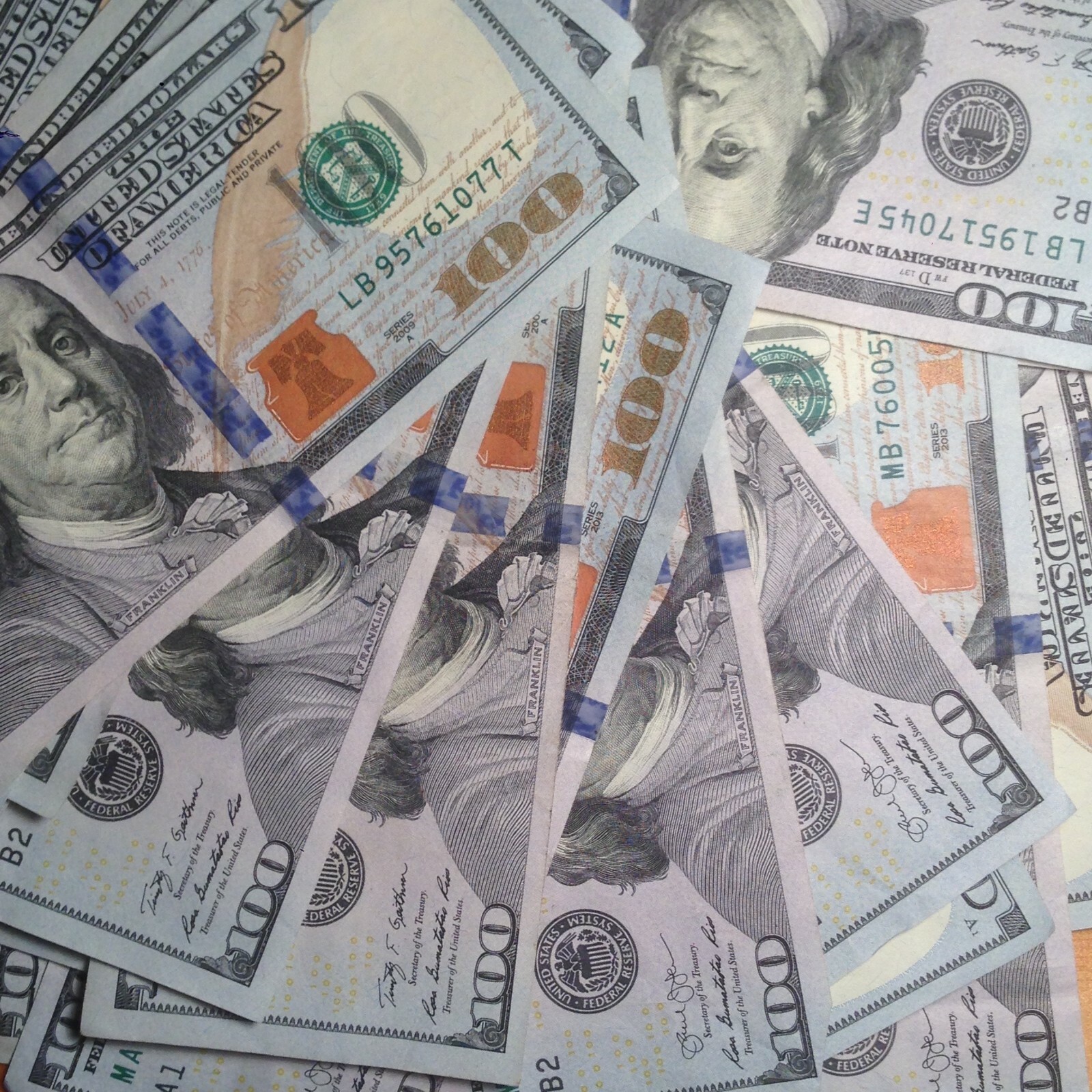 EXPRESS SHIP $500 CASH 5 One Hundred Dollar Bills 2009 2017 the CHEAPEST ON EBAY