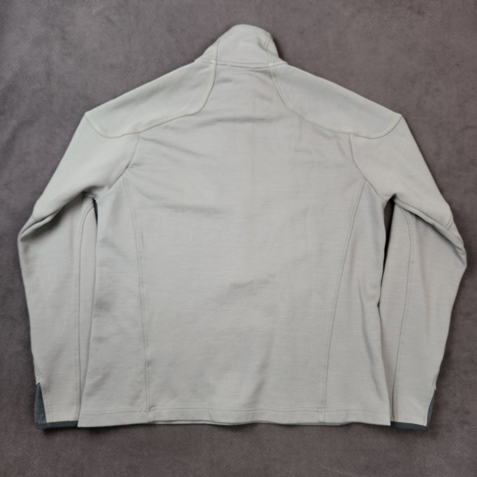 Smartwool Quarter Zip Pullover Mens XL Gray Merino Wool Nylon Activewear Sweater