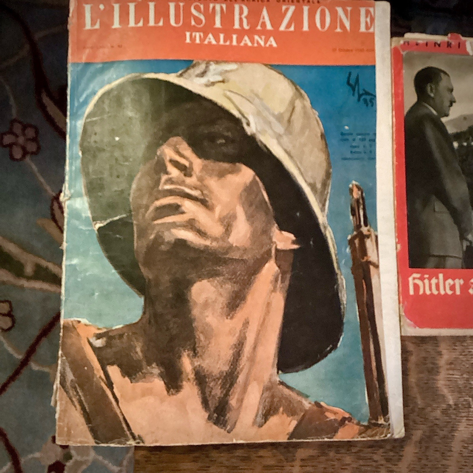 WWII 1939 Unser Führer 50th Birthday Photobook & L'Illustrazione Italiana Lot