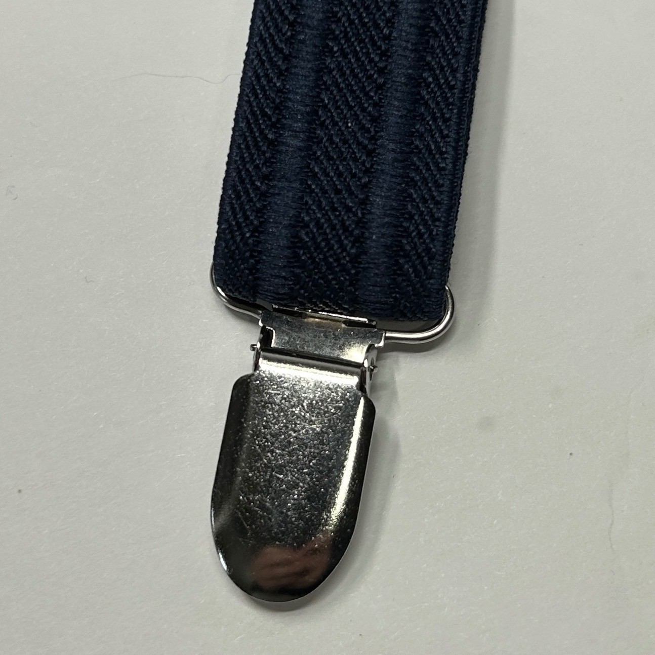 The Childrens Place Kids Navy Herringbone Suspenders Y-Back Adjustable Size 6-16