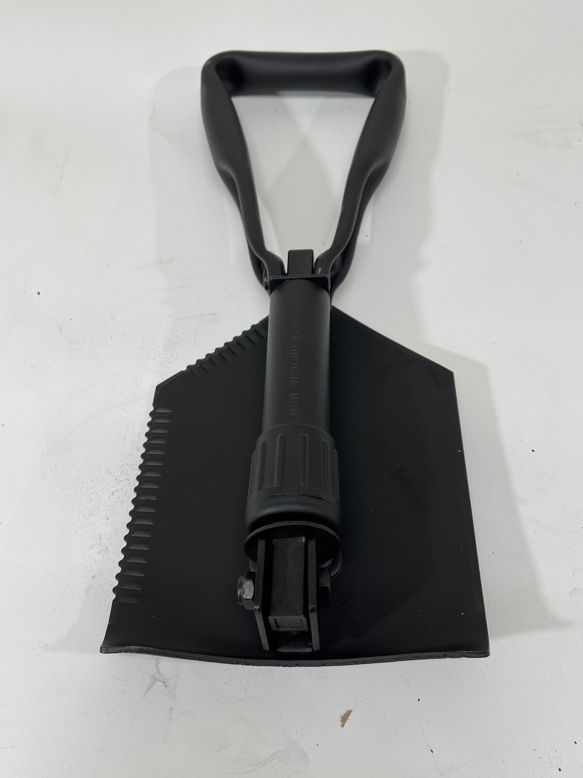 E-TOOL Military Serrated Entrenching Tool Tri-Fold Shovel - New