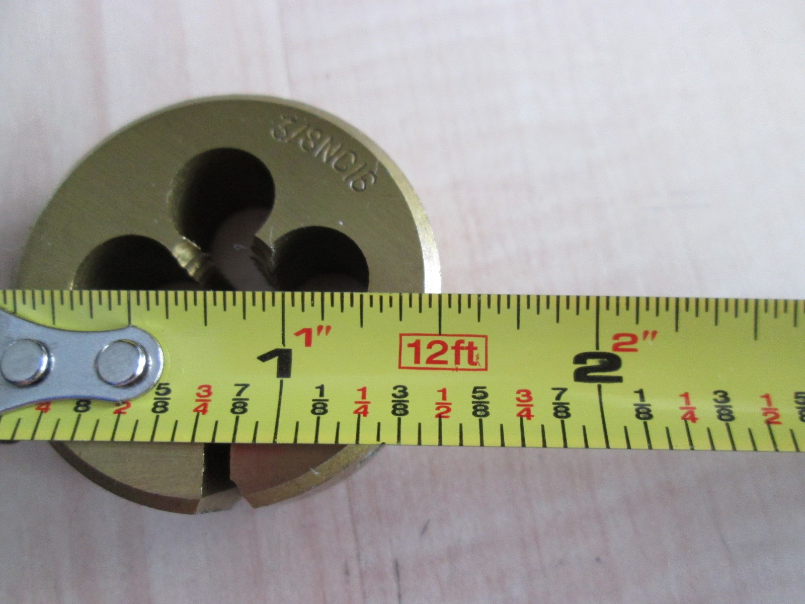 NEW 3/8" 3/8"-16 3/8"-NC16 SAE Die Titanium Nitride Coated HSS Steel #T16GC