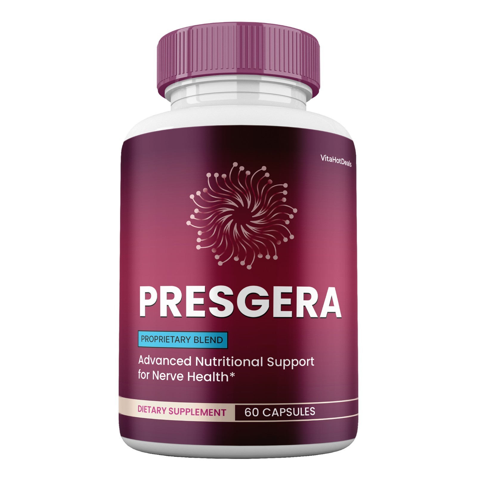 Presgera Capsules, Max Strength Nerve Health Supplement, Presgera (1 pack)