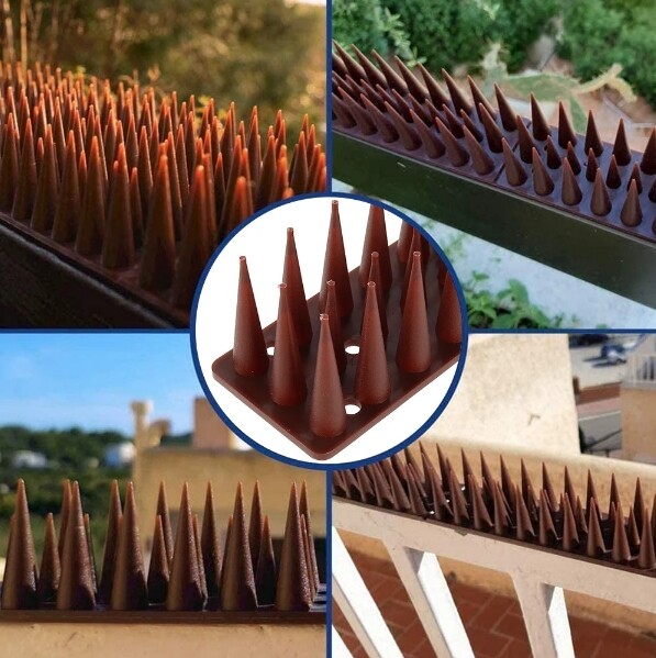 Cat Repellent Bird Spikes Fence Security Outdoor Plastic Deterrent Climb Strips