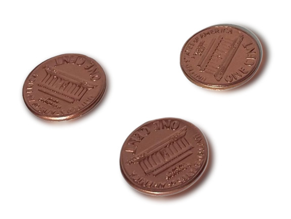 10 STEEL SHIM SHELL US PENNY TAIL Dime Magic Trick Hollow Coin Magnetic Vanish