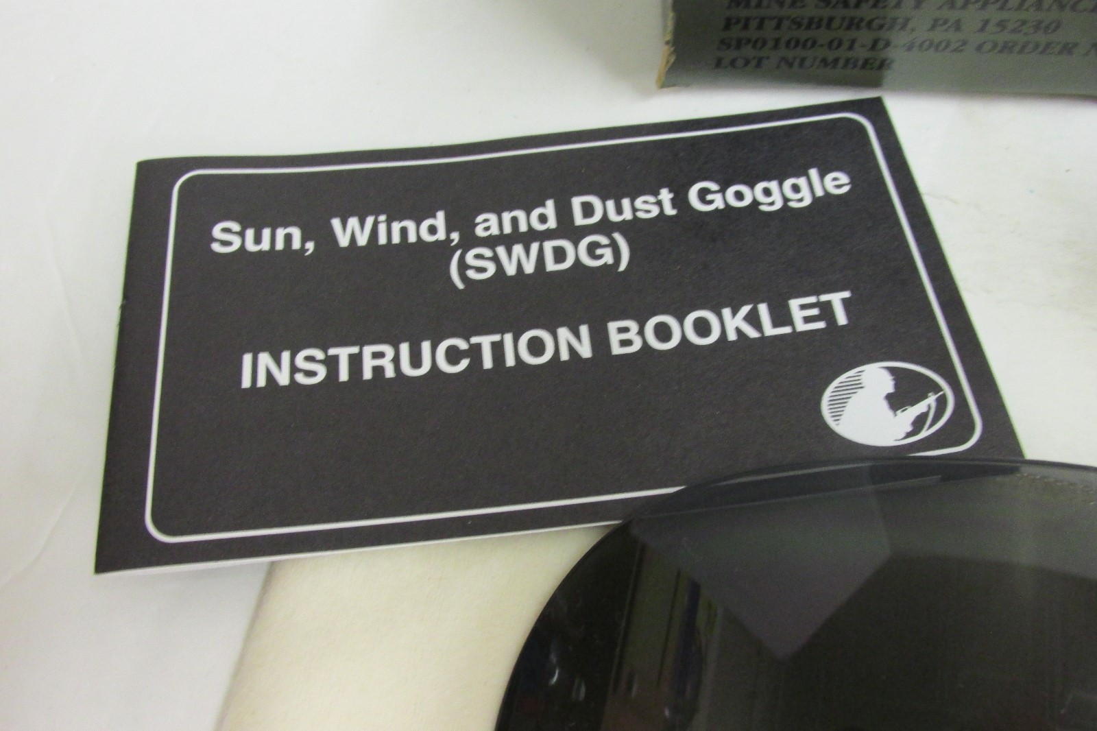 US Military Sun Wind and Dust Goggles w/ Ballistic Lens MSA Eye Protection NOS