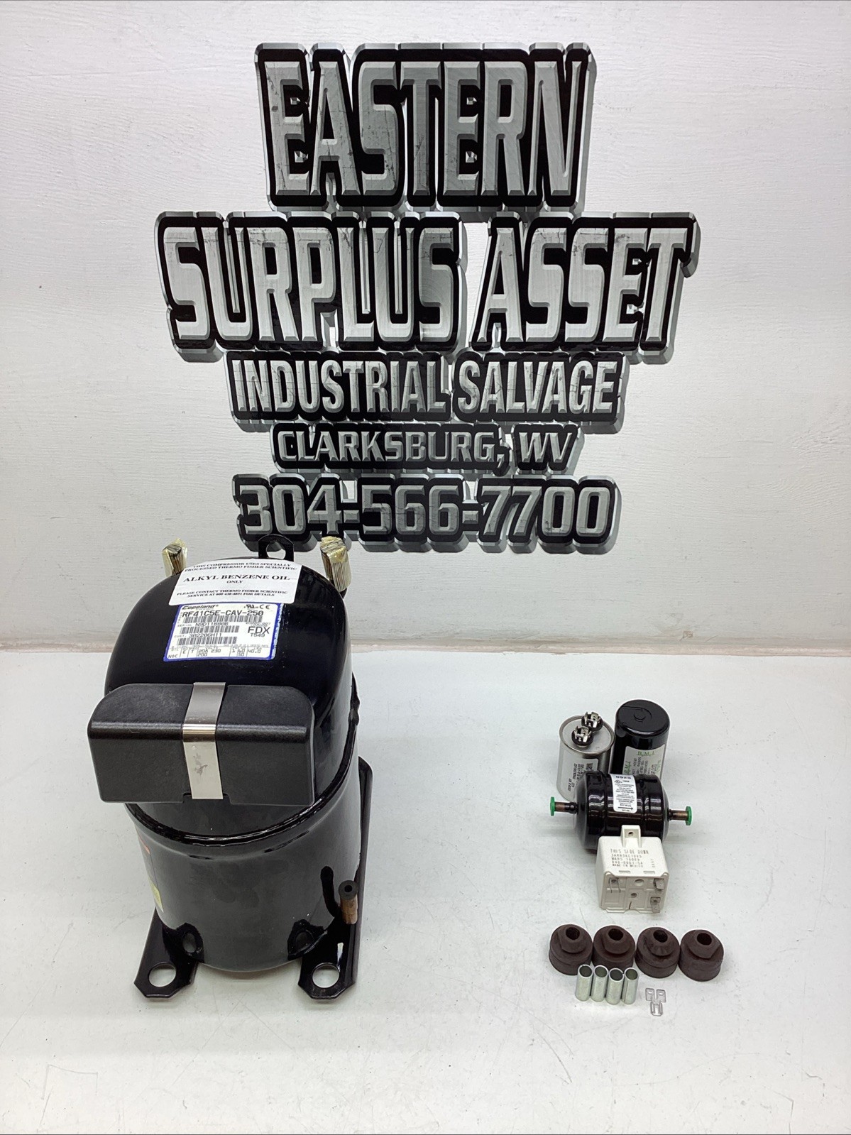 Copeland Compressor RF41C5E-CAV-250 Single Phase Alkyl Benzene Oil Only NIB