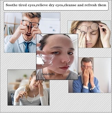 2 Pcs Glass Eye Wash Cups Eye Wash Cleaner for Eye Rinse,Portable Eye Care Tools