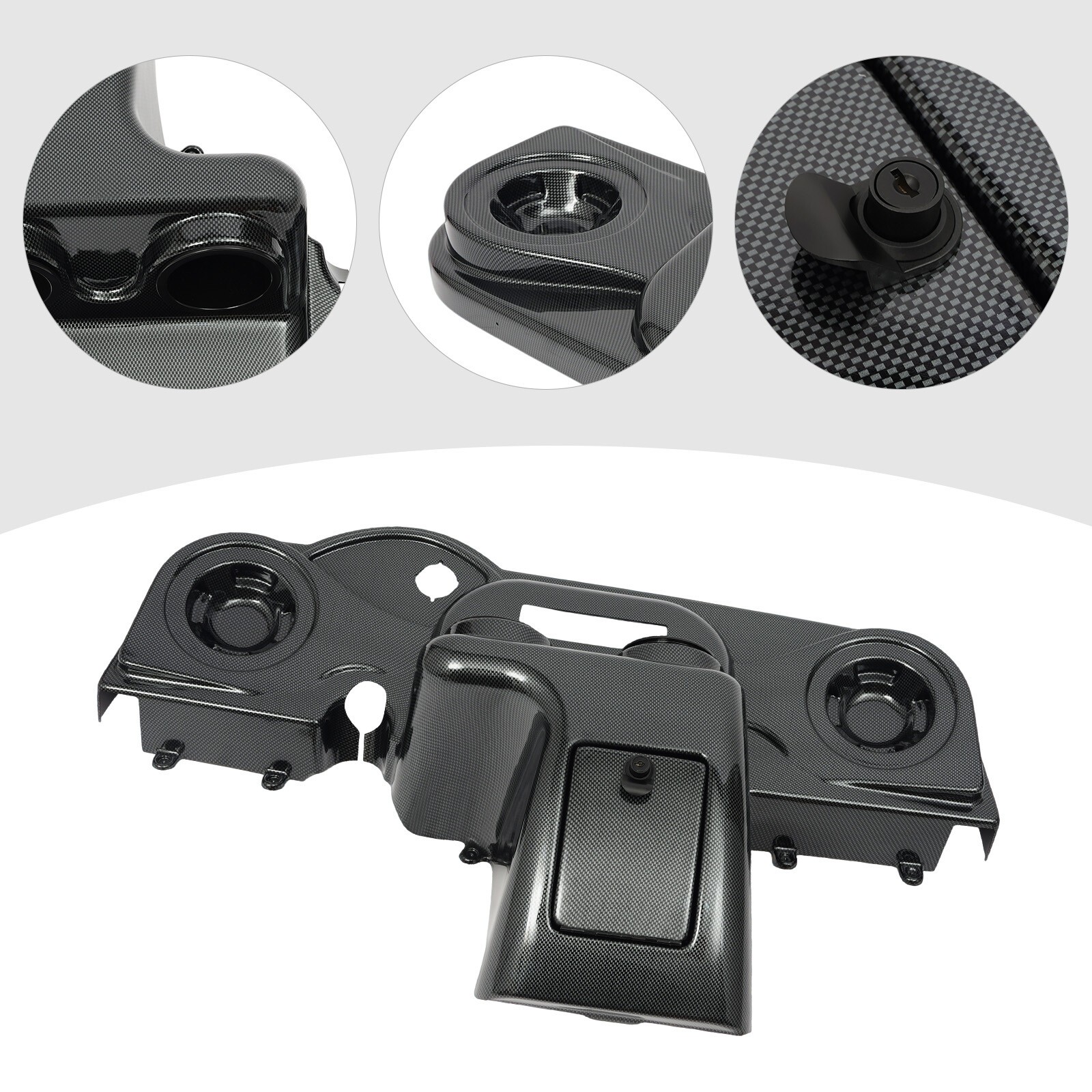 Carbon Fiber Color Dashboard Console Panel For 2008-Up EZGO RXV Models