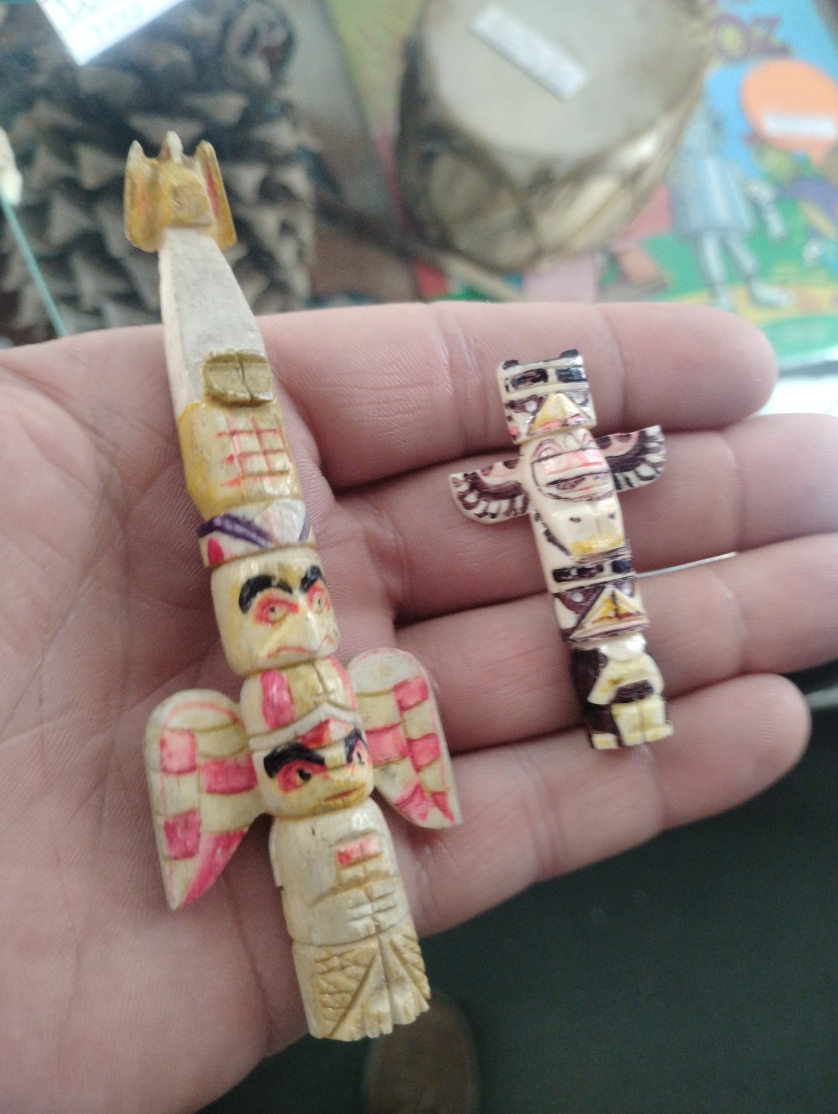 Authentic Inuit 1950 Totems Alaska