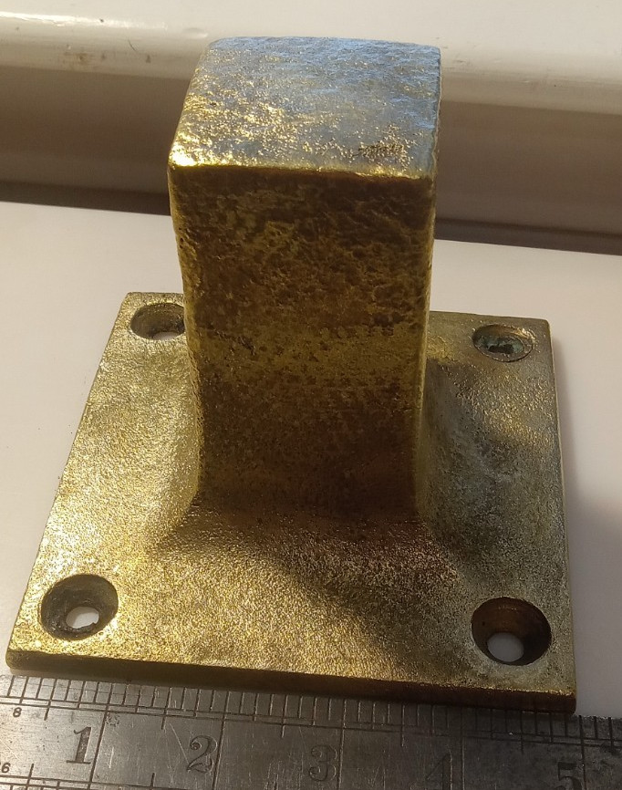 Antique Bronze Mooring Bit / Sampson Post / Bollard / Cleat