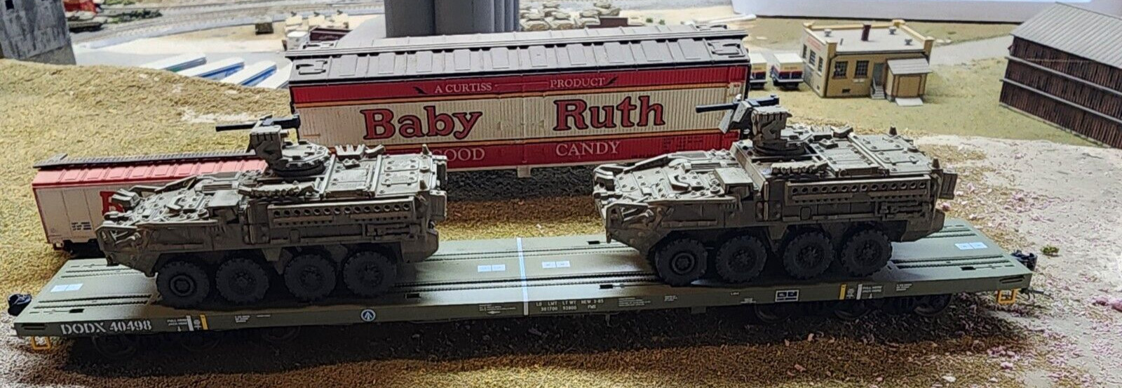 HO Scale 1:87 M1127 Stryker Reconnaissance Vehicle - .50 Cal - OD Green