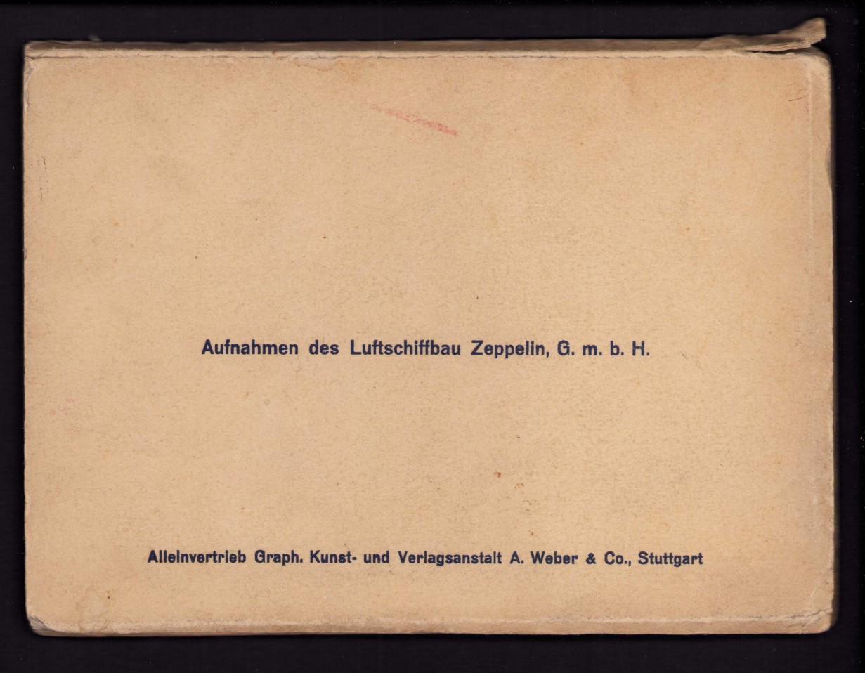 Graf Zeppelin LZ127 RPPC Postcard Booklet of 10, Interior Photos of Blimp